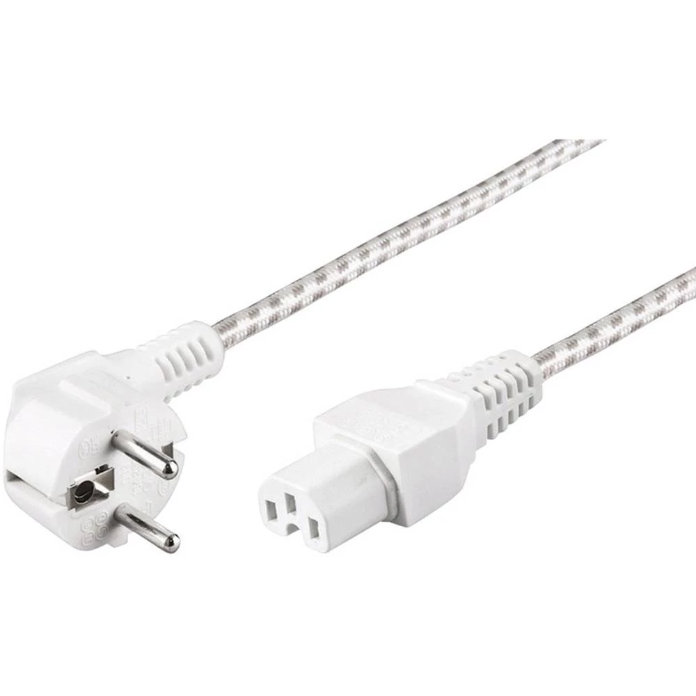 Basetech 611982 Toplinski uređaji Kabel za napajanje Bijela 2 m slika