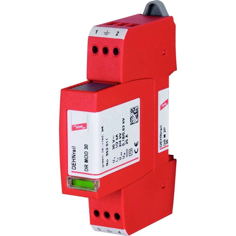 DEHN Überspannungsableiter Typ 3 DEHNrail M 2-polig 30V für Industrieelektronik prenaponski odvodnik   24 V 1 kA 1 St. slika