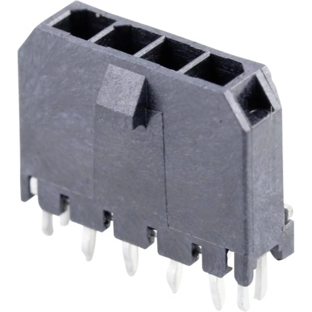 Molex ugradna standardna letva s muškim kontaktima Ukupan broj polova 4 Raster: 3 mm 436500419 1 St. Tray slika
