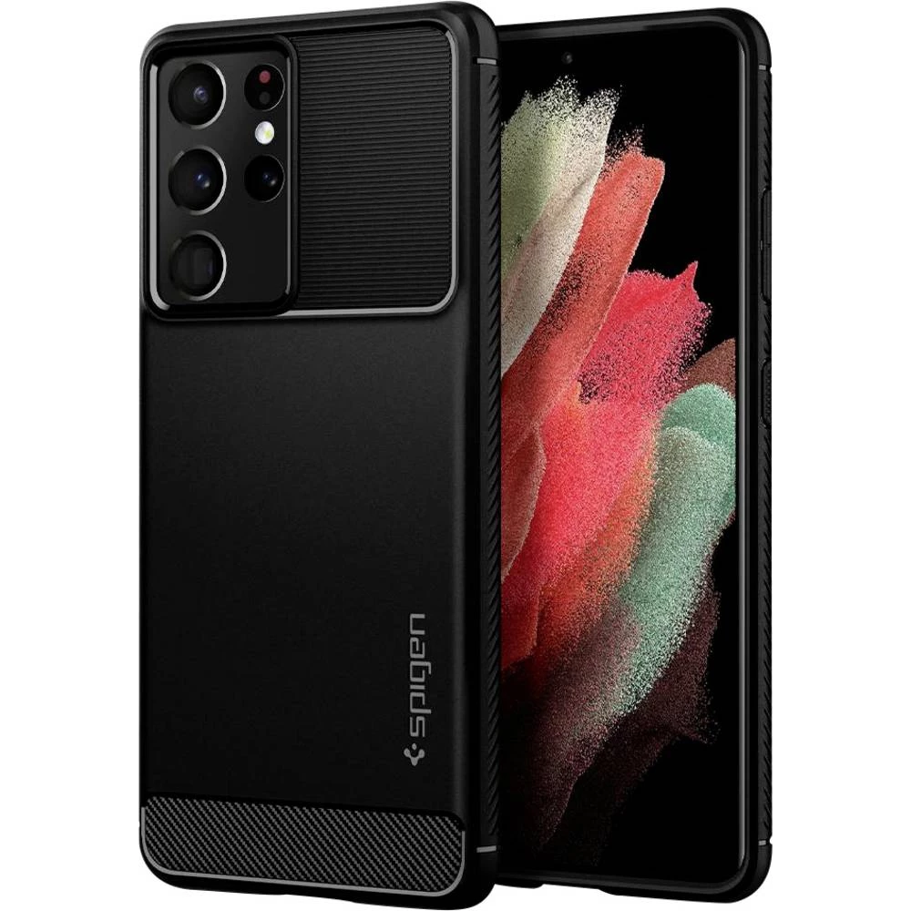 Spigen Rugged Armor stražnji poklopac za mobilni telefon Samsung crna slika