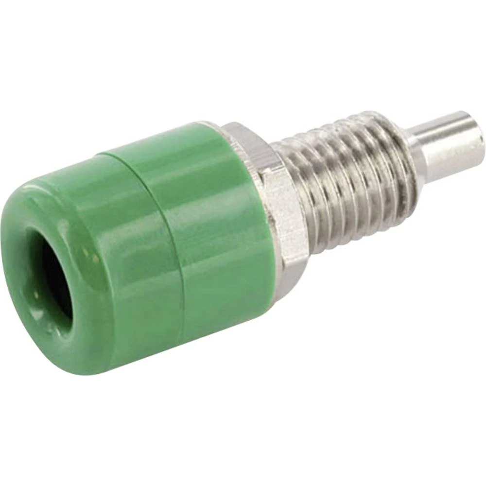 econ connect TB4GN laboratorijski ženski konektor ženski konektor, vertikalna ugradnja Zatik-Ø: 4 mm zelena 1 St. slika