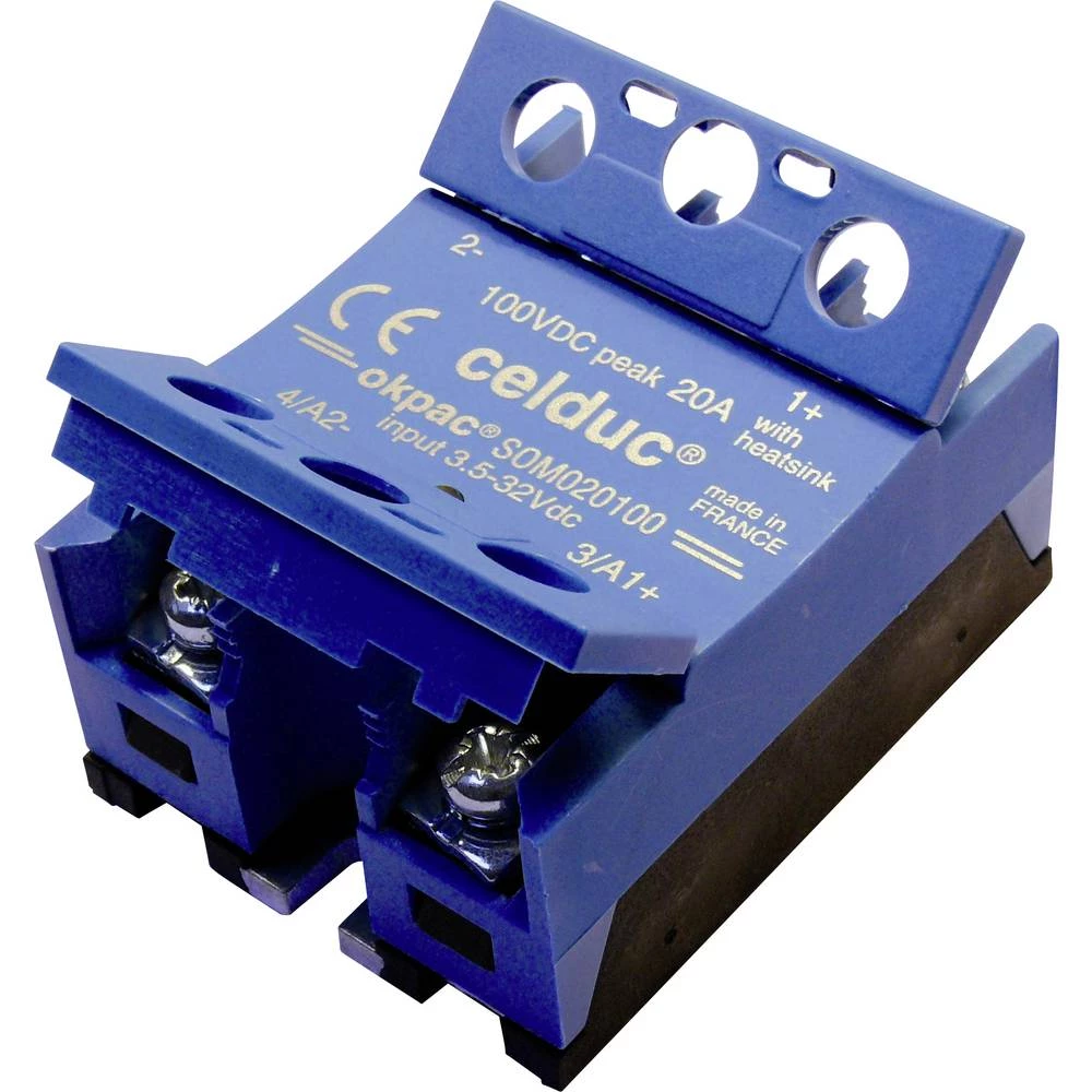 <br>  celduc® relais<br>  poluvodički relej<br>  SOM04060<br>  40 A<br>  Preklopni napon (maks.): 40 V/AC, 40 V/DC<br>  <br>  2 St.<br> slika