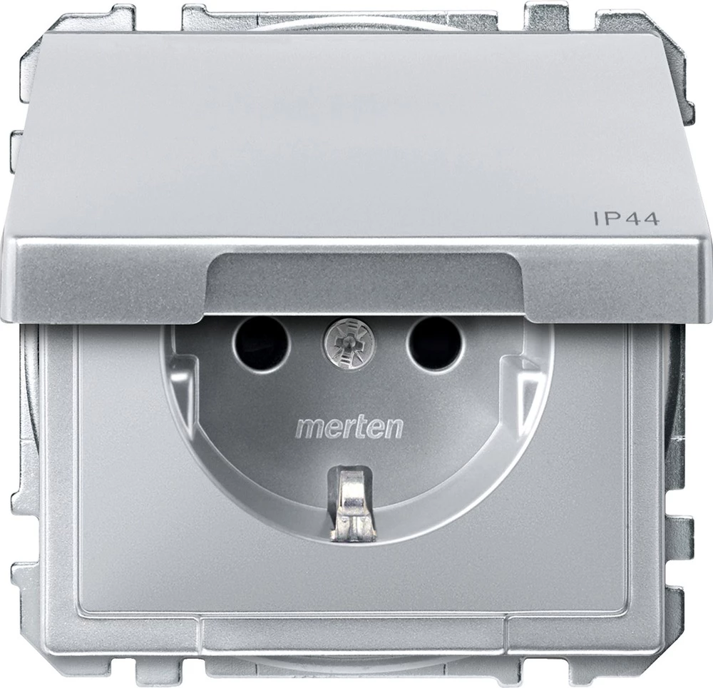 Merten Utičnica Aluminij boja MEG2414-4060 slika