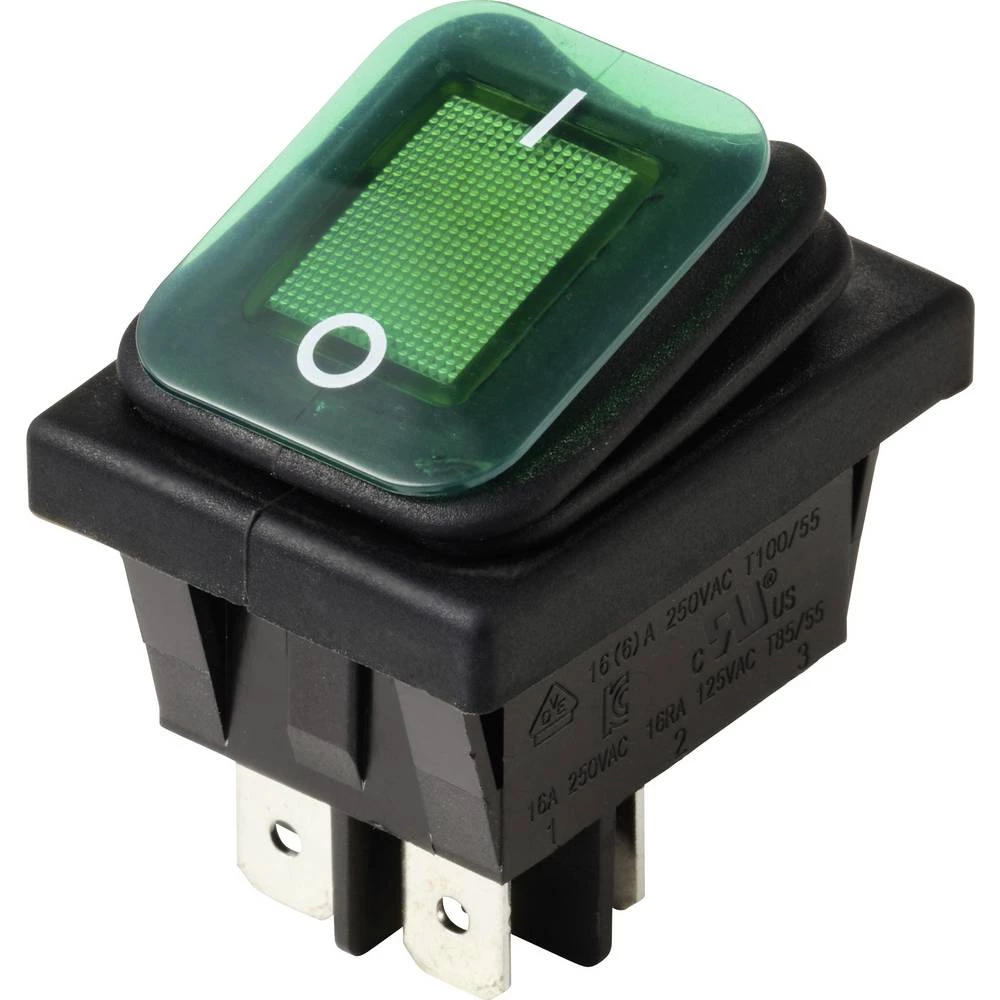TRU COMPONENTS TC-13599532 ozibni prekidač 250 V/AC 16 A 2 x off/on IP65 (sprijeda) zadržava položaj 1 kom. slika