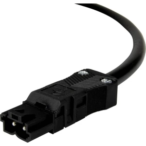 Adels-Contact 14816205 mrežni priključni kabel slobodan kraj - mrežni adapter Ukupan broj polova: 2 crna 0.50 m 75 St. slika