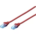 Digitus DK-1512-020/R RJ45 mrežni kabel, Patch kabel cat 5e U/UTP 2.00 m crvena upleteni parovi 1 St. slika