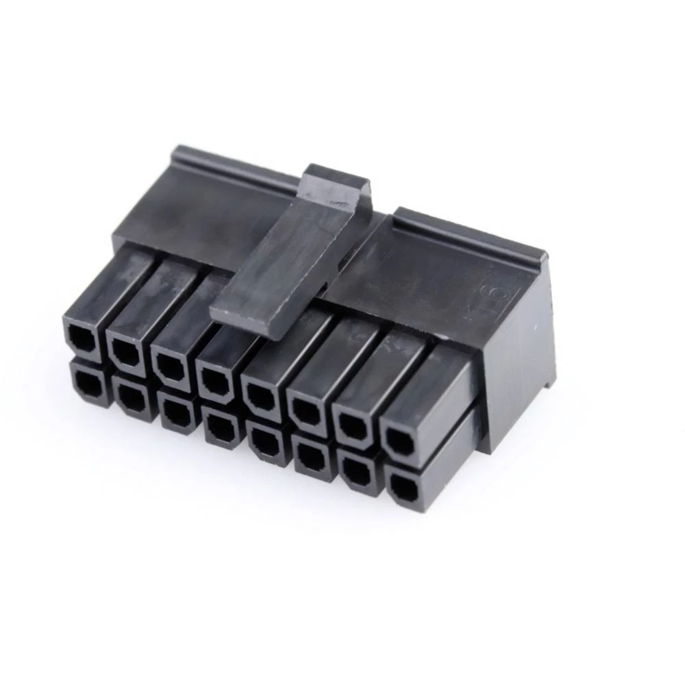 Molex 430251600 Micro-Fit 3.0 Receptacle Housing, Dual Row, 16 Circuits, UL 94V-0, Black slika