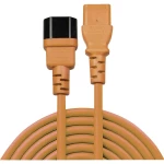 LINDY struja produžetak [1x muški konektor IEC, c14 - 1x ženski konektor IEC c13, 10 a] 0.50 m narančasta