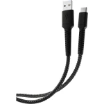 Vivanco USB kabel za punjenje USB 2.0 USB-A utikač, USB-C® utikač 1.5 m crna  61695