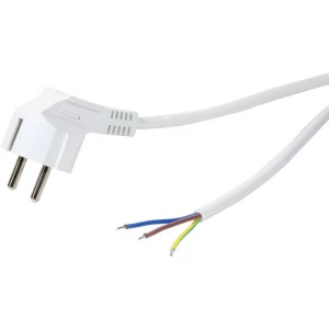 LogiLink struja priključni kabel [1x kutni sigurnosni utikač - 1x slobodan kraj] 1.50 m bijela slika