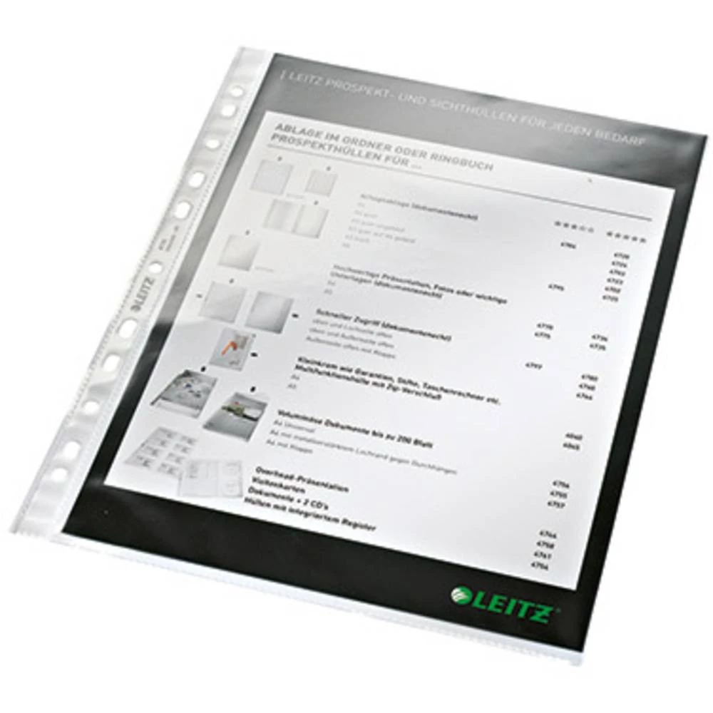Leitz Fascikl uložni 4770 DIN A4 Polipropilen 0.08 mm Stakleno prozirna 47700002 1 ST slika