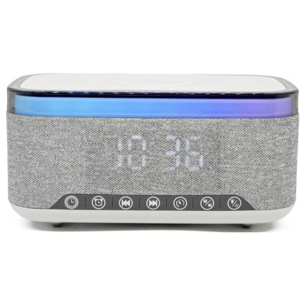 Denver CRQ-225 radio sat FM Bluetooth®, MP3, SD, UKW, AUX bežično punjenje, funkcija alarma siva slika