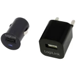 LogiLink PA0076 PA0076 USB punjač unutrašnje područje, osobno vozilo, utičnica Izlazna struja maks. 1500 mA 1 x USB-A
