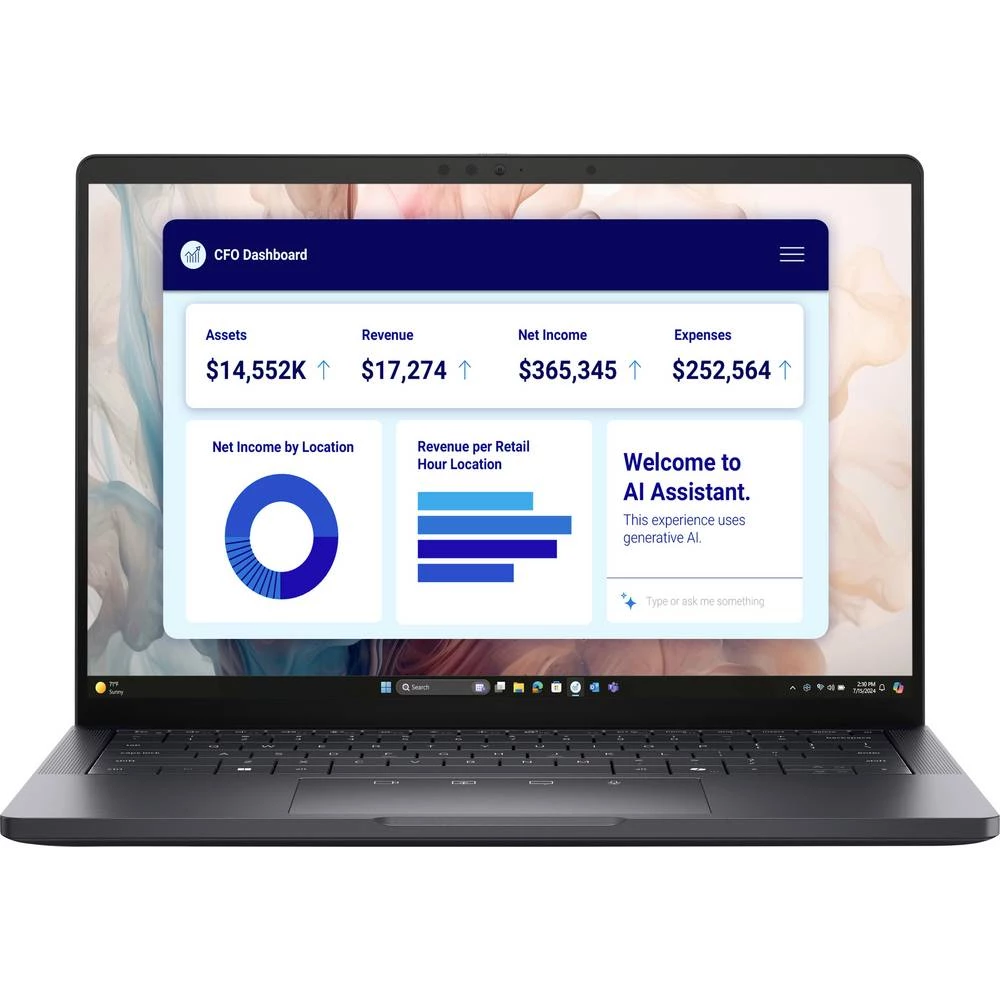 Dell Notebook Pro 13 Prem PA13250 33.8 cm (13.3 palac) WUXGA Intel® Core™ Ultra 7 (Series 2) 266V 16 GB RAM 512 GB SSD n slika