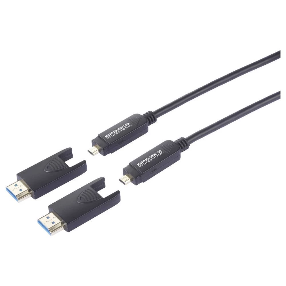 SpeaKa Professional staklena vlakna / HDMI priključni kabel HDMI A utikač, HDMI Micro D utikač, HDMI A utikač, HDMI Micr slika