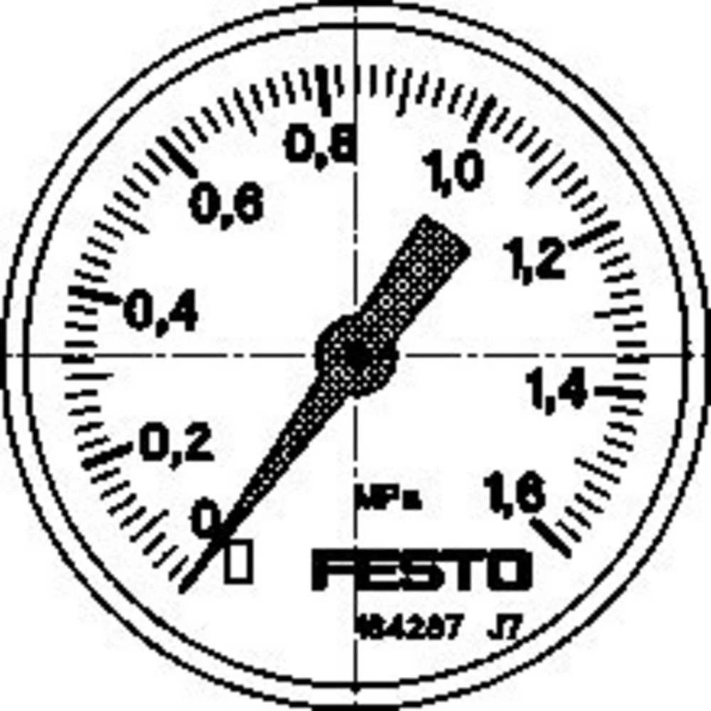 FESTO manometar 192733 MA-40-1,6-G1/8-MPA  0 do 16 bar  1 St. slika