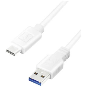 LogiLink    USB kabel    USB 3.2 gen. 1 (USB 3.0)    USB-A utikač, USB-C™ utikač    50.00 cm    bijela slika