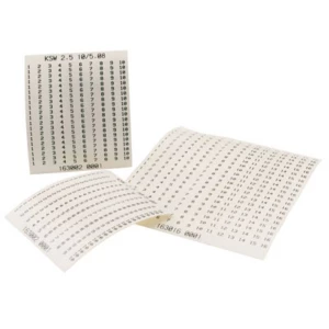 Oznake za redne stezaljke KSW 4 16/5,08 17-32 1630160017 bijele boje Weidmüller 10 kom. slika