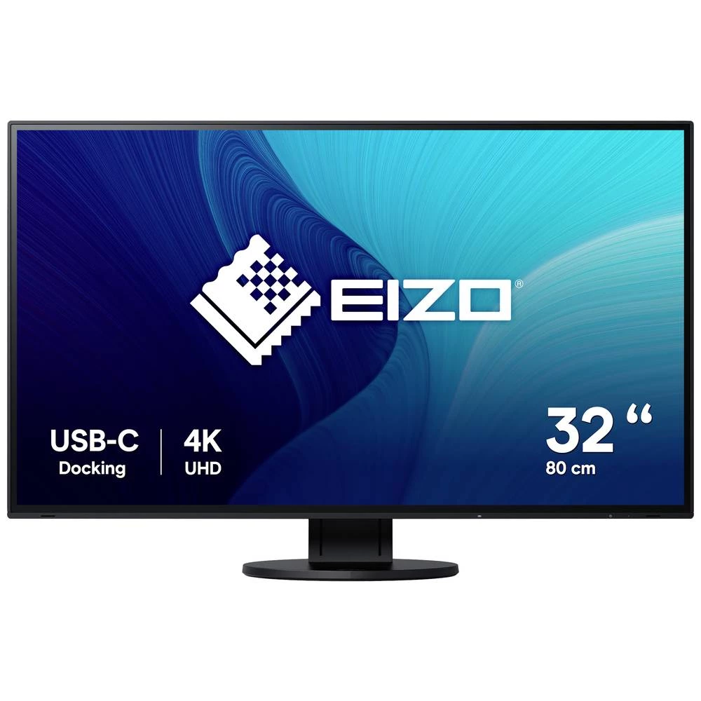 EIZO EV3285-BK LED zaslon Energetska učinkovitost 2021 G (A - G) 80 cm (31.5 palac) 3840 x 2160 piksel 16:9 5 ms DisplayPort, HDMI™, USB-C®, USB 3.2 gen. 1 (USB 3.0), slušalice (3.5 mm jack), audi... slika