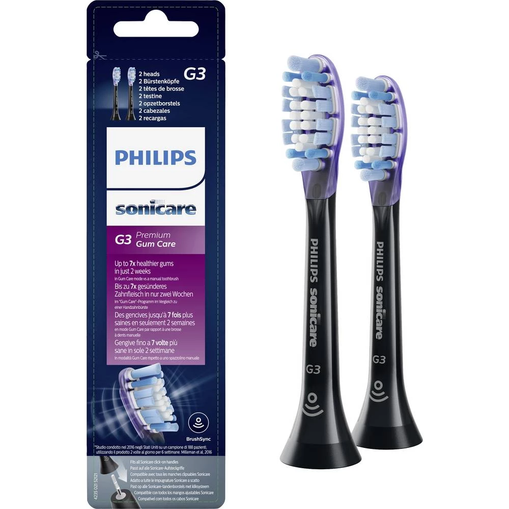 Philips Sonicare HX9052/33 četkica za za električnu četkicu za zube 2 St. crna slika