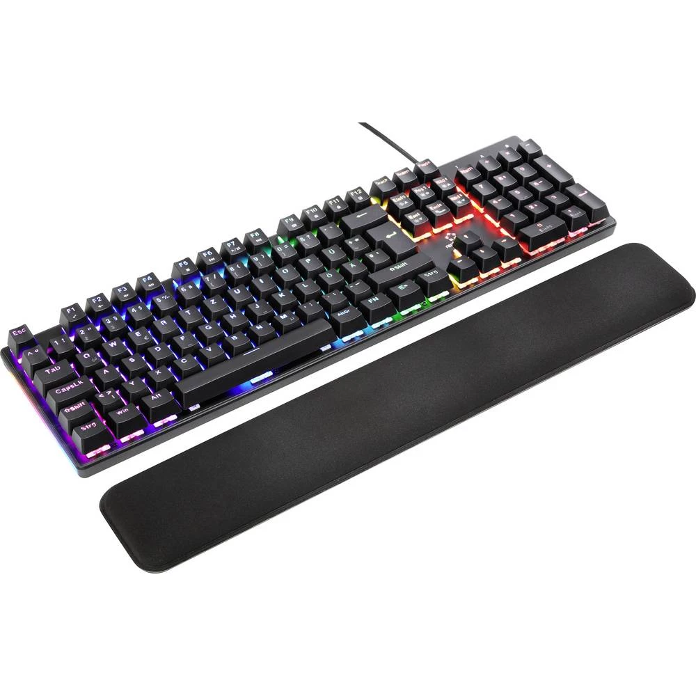 Renkforce RF-GMK-550 USB igraća tipkovnica osvjetljen njemački, qwerty, Windows ® crna slika
