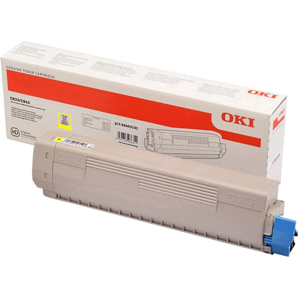 OKI Toner C833 C843 46443101 Original Žut 10000 Stranica slika