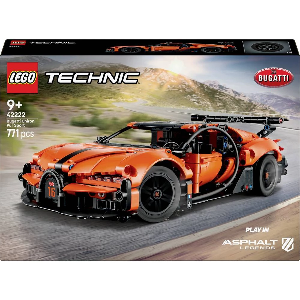 42222 LEGO® TECHNIC Bugatti Chiron Pur Sport hiperautomobil (42222) slika
