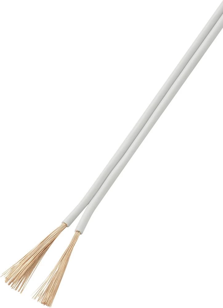 Pletenica 2 x 0.50 mm&sup2; Bijela TRU COMPONENTS 93030c512 20 m slika