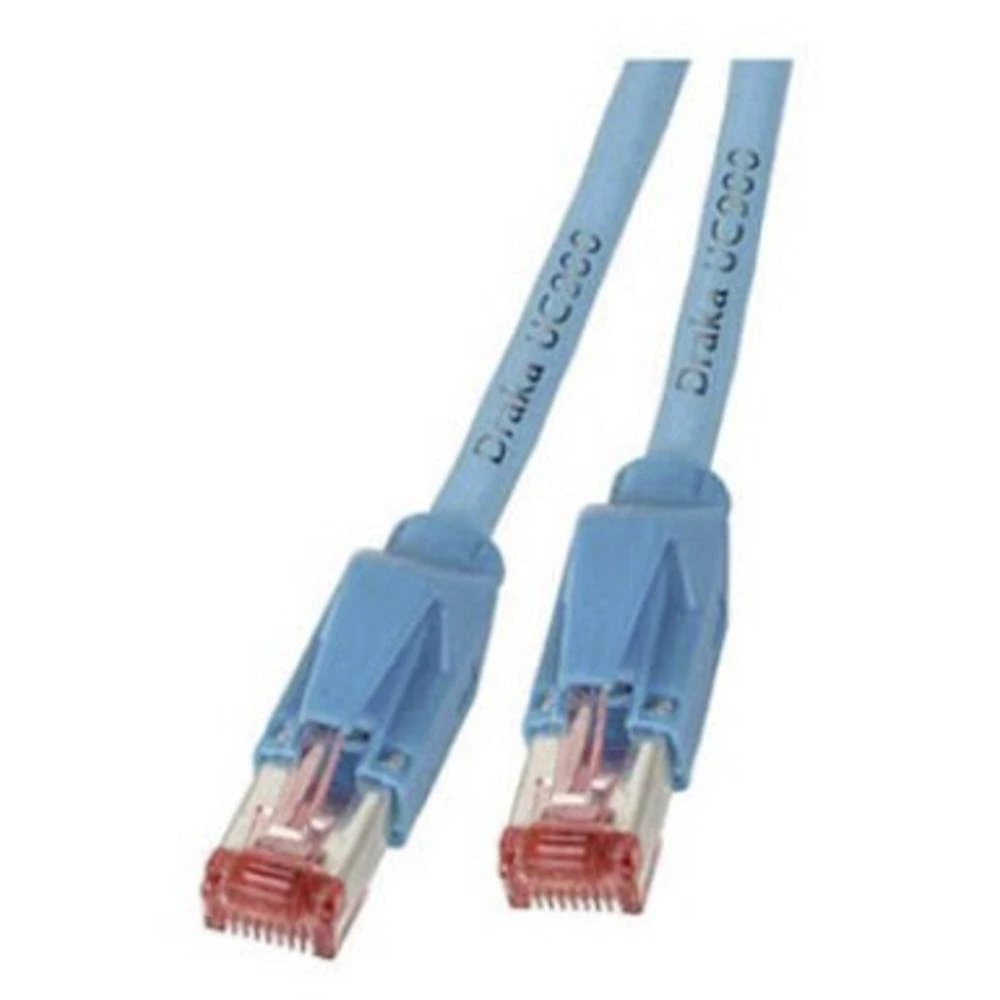 LAN (RJ45) Mreža Priključni kabel CAT 6A S/FTP 3 m Plava boja pozlaćeni kontakti EFB Elektronik slika