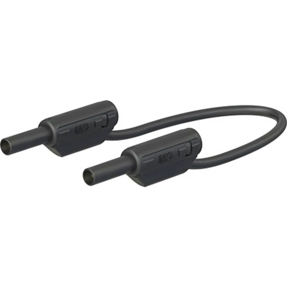 Stäubli SLK205-K sigurnosni mjerni vod [2 mm sigurnosni utikač - 2 mm sigurnosni utikač] 1.00 m crna 1 St. slika