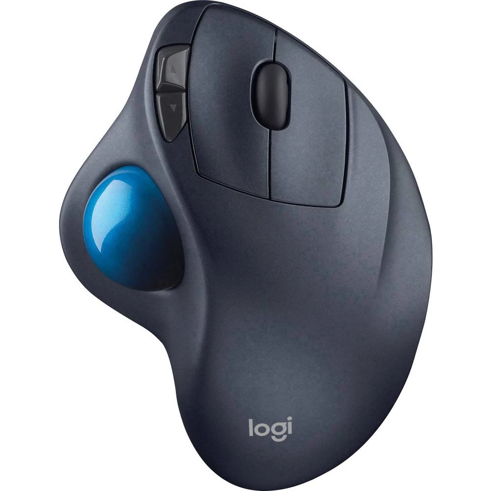Logitech Trackball M570 Bežični miš Laser Ugrađeni trackball Sivo-plava slika