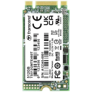 Transcend MTE460T 512 GB unutarnji M.2 PCIe NVMe SSD 2242 PCIe nvme 3.0 x2 maloprodaja TS512GMTE460T slika