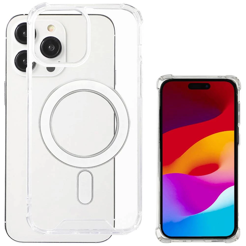 4Smarts Hybrid Case Ibiza stražnji poklopac za mobilni telefon Apple iPhone 15 Pro prozirna induktivno punjenje slika