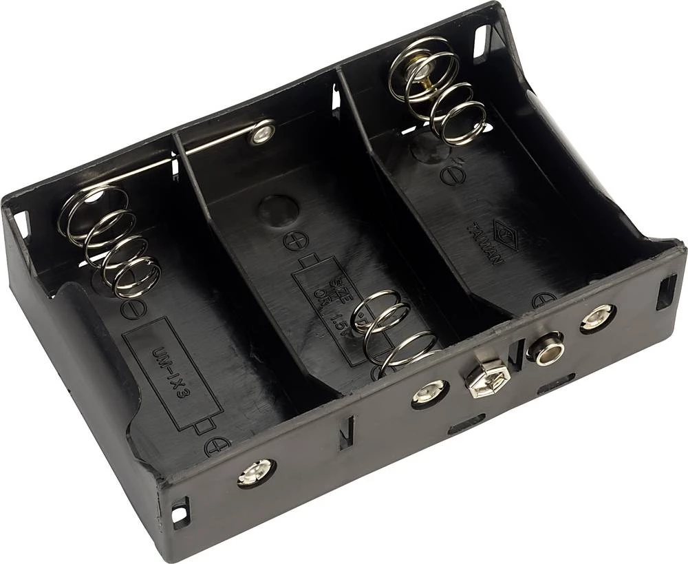 Baterije - držač 3x Mono (D) Snap priključak TRU COMPONENTS 13-2B slika