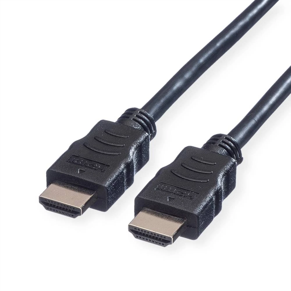 Value HDMI priključni kabel HDMI A utikač 15.00 m crna 11.99.5547 sa zaštitom HDMI kabel slika