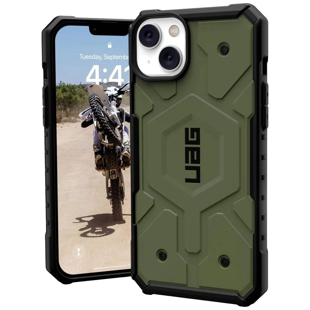 Urban Armor Gear Pathfinder MagSafe Pogodno za model mobilnog telefona: iPhone 14 Plus, maslinasta Urban Armor Gear Pathfinder MagSafe case Apple iPhone 14 Plus maslinasta slika