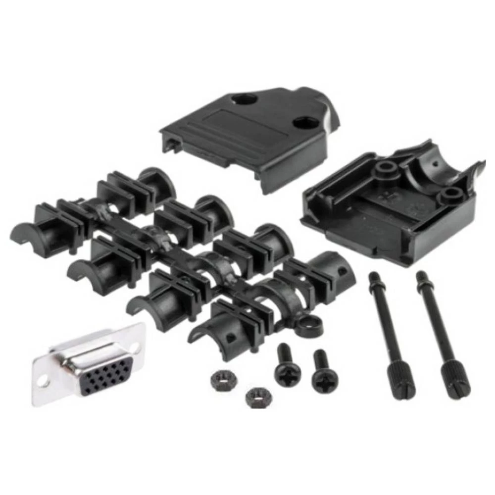 MH Connectors MHDTPPK9HD15FSK višestruki ženski konektor D-Sub komplet 180 ° Broj polova (broj): 9 lemni kup 1 kom. slika