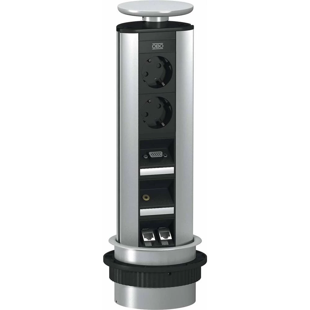 OBO Bettermann 6116890 Stolna utičnica Srebrna slika