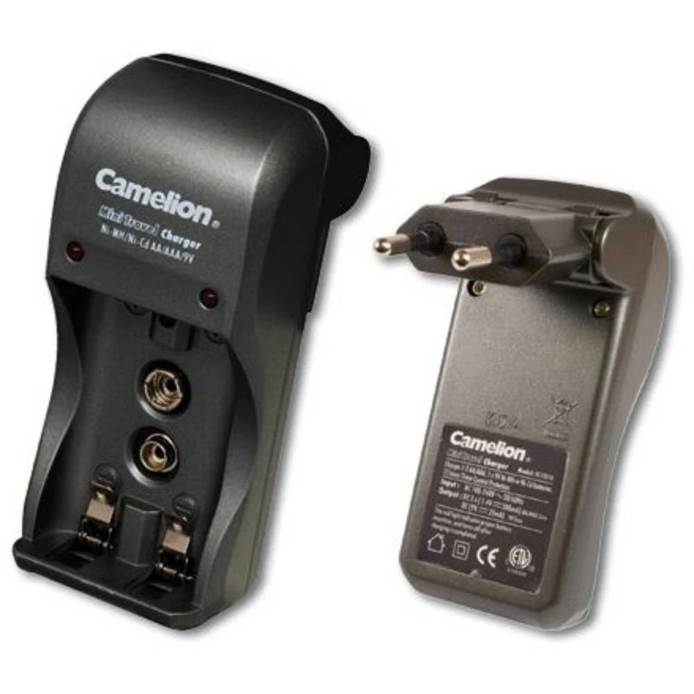 Punjač okruglih stanica Nikalj-metal-hidridni Uklj. akumulator Camelion Travel BC-1001A Micro (AAA), Mignon (AA), 9 V Block slika