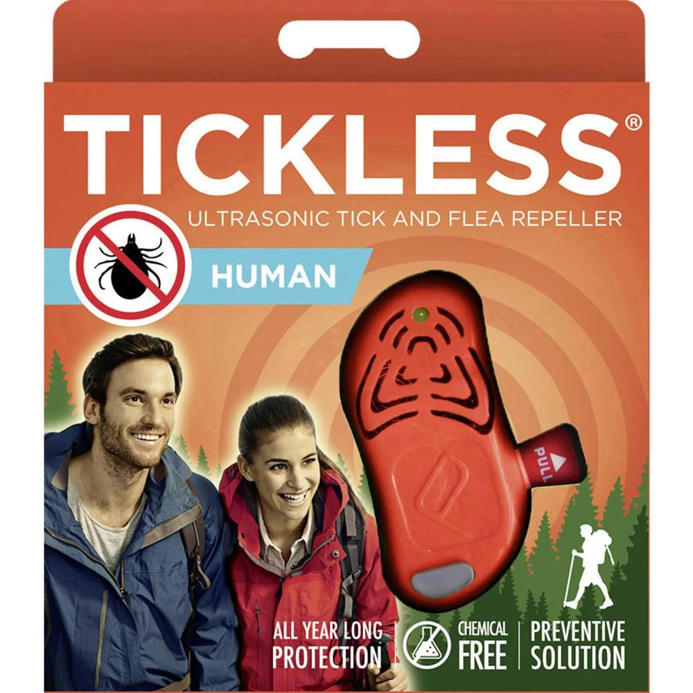 Zaštita od krpelja Tickless Human PRO-102OR (D x Š x V) 60 x 27 x 20 mm Narančasta 1 ST slika