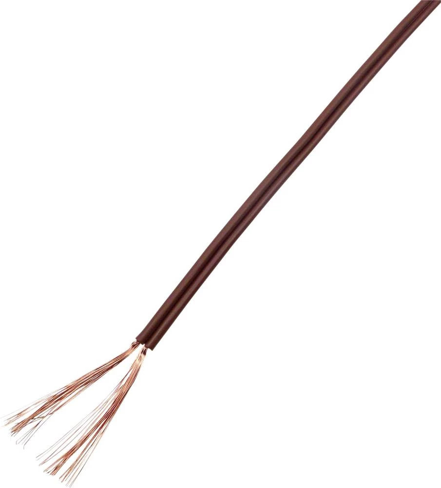 Pletenica 2 x 1 mm&sup2; Smeđa boja TRU COMPONENTS 93030c534 25 m slika