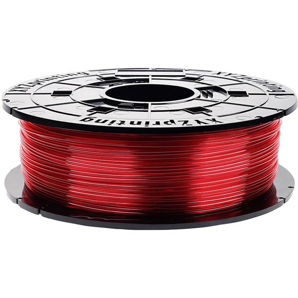 3D pisač filament XYZprinting RFPETXEU01G PETG Zaštićen od atmosferskih utjecaja, UV otporan 1.75 mm Crvena (prozirna) 600 g slika