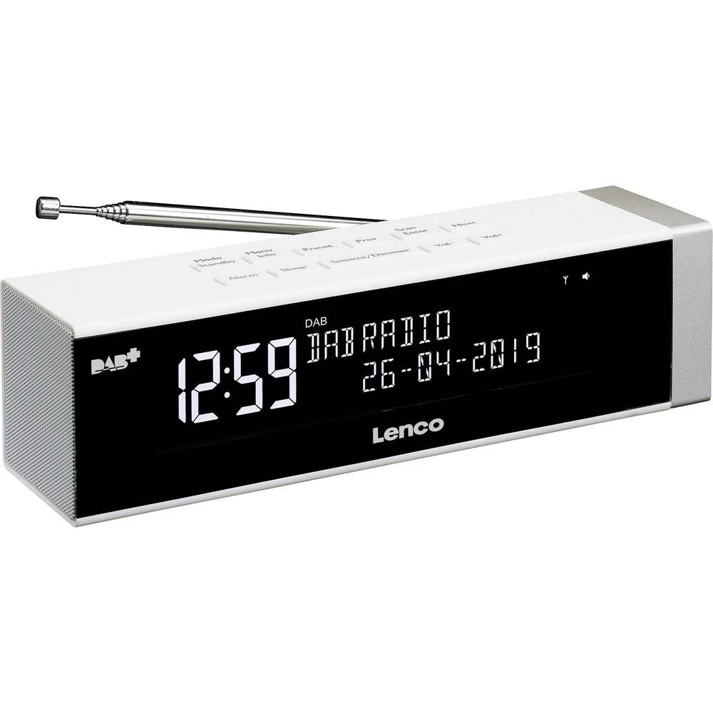 DAB+ (1012) Radio budilica Lenco CR-630WH DAB+, USB, UKW Funkcija punjenja baterije Bijela slika