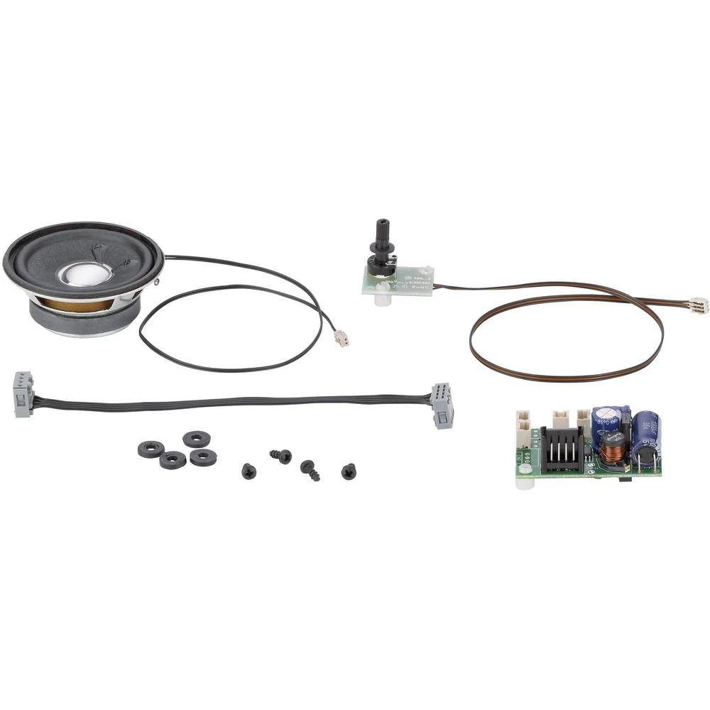 LGB L65006 modul za zvuk dizelski motor, električni vučni motori, signalna trublja, zviždaljka, najava vođe vlaka, buka slika
