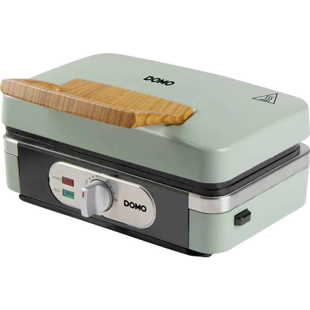 DOMO SANDWICH-WAFFLE-GRILL 3-IN-1 uređaj za pečenje vafli žalfija zelena slika