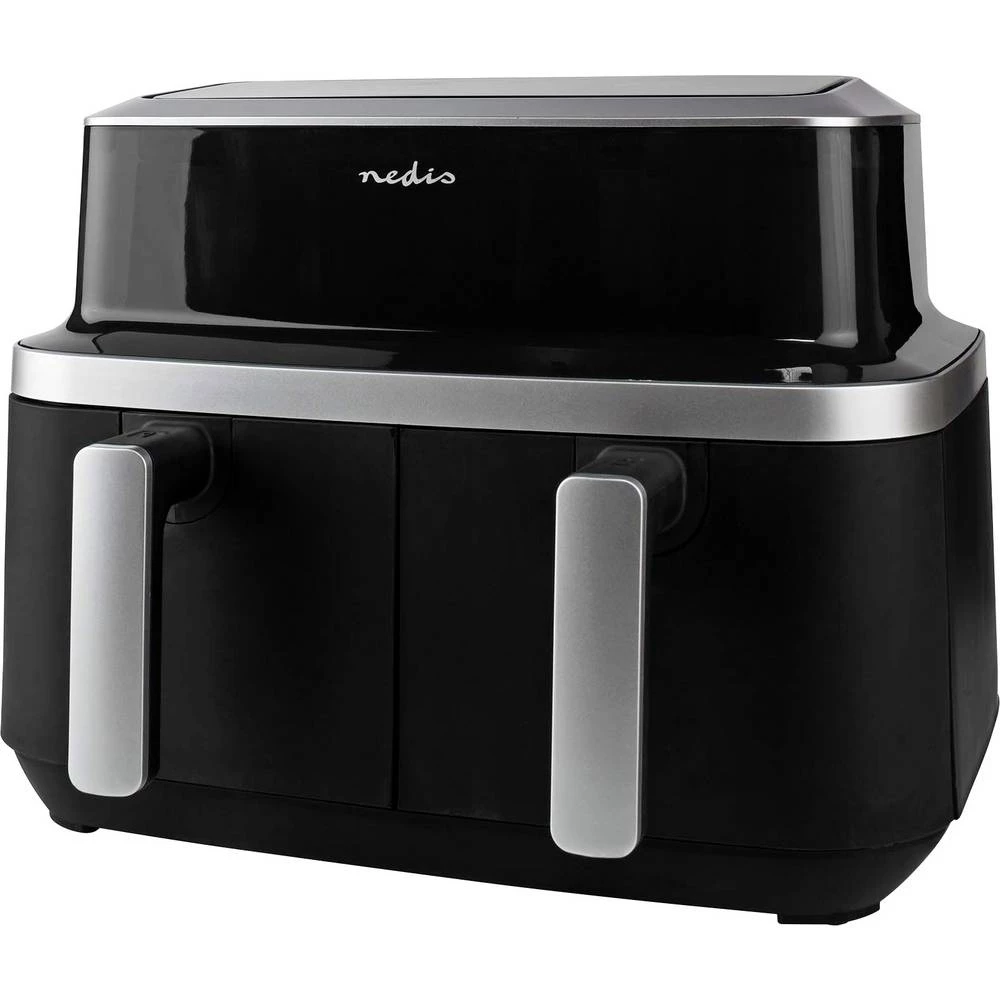 Nedis KAAF320BK friteza na vrući zrak 8.4 l 2600 W funkcija tajmer, zaštita od pregrijavanja, bez BPA crna slika