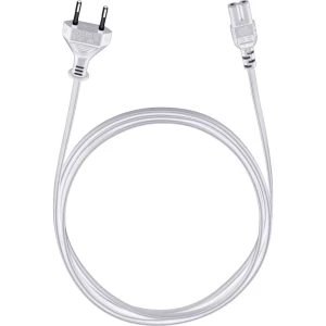 Struja Priključni kabel [1x Europski muški konektor - 1x Ženski konektor za manje uređaje C7] 5 m Bijela Oehlbach slika