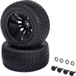 Reely 1:10 XS Truggy Kompletni kotači Block-Profil 12 krakova Crna 2 ST