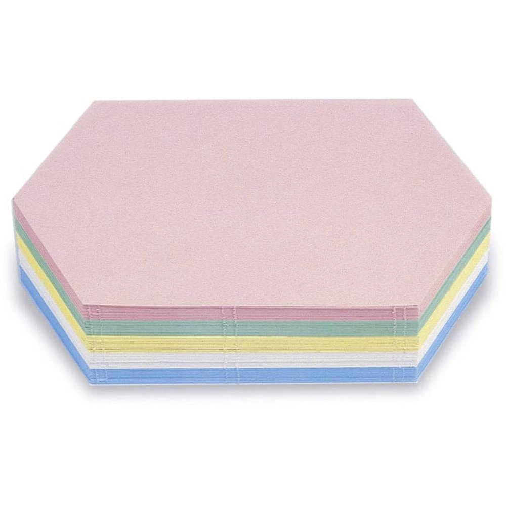 Magnetoplan Kartica za prezentacije 112502410 Ružičasta, Zelena, Žuta, Bijela, Plava boja Saće, Šesterokutni 297 mm x 165 mm 250 slika