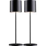 Paulmann Tuni LED akumulatorska stolna lampa 2.8 W toplo bijela crna (mat)